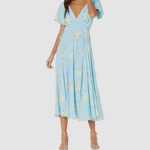 Free People Laura Sky Blue Dress
